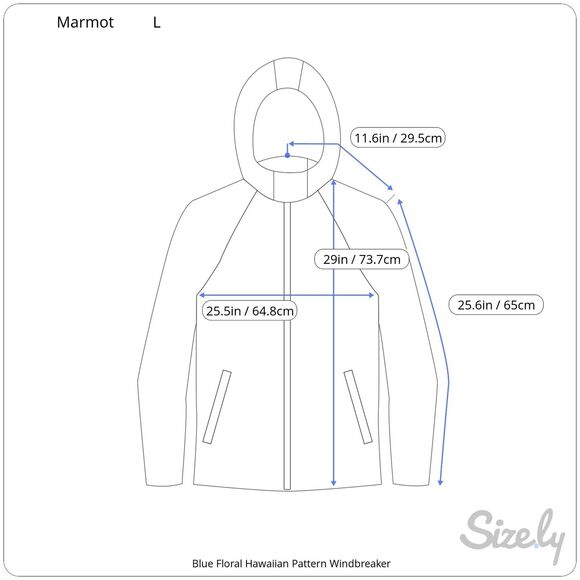 Marmot Nylon Hibiscus Flower Pattern Windbreaker - Women's L - Picture 6 of 6